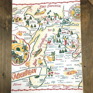 Souvenir Map Towel Sm